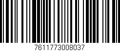 Código de barras (EAN, GTIN, SKU, ISBN): '7611773008037'