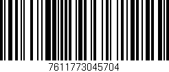 Código de barras (EAN, GTIN, SKU, ISBN): '7611773045704'