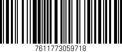 Código de barras (EAN, GTIN, SKU, ISBN): '7611773059718'
