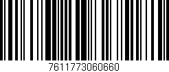 Código de barras (EAN, GTIN, SKU, ISBN): '7611773060660'