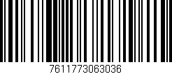 Código de barras (EAN, GTIN, SKU, ISBN): '7611773063036'