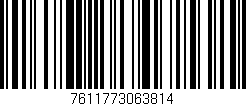 Código de barras (EAN, GTIN, SKU, ISBN): '7611773063814'