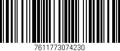 Código de barras (EAN, GTIN, SKU, ISBN): '7611773074230'