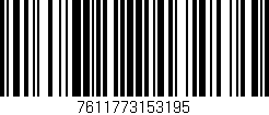 Código de barras (EAN, GTIN, SKU, ISBN): '7611773153195'