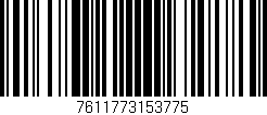 Código de barras (EAN, GTIN, SKU, ISBN): '7611773153775'
