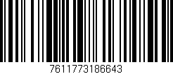 Código de barras (EAN, GTIN, SKU, ISBN): '7611773186643'