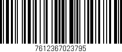 Código de barras (EAN, GTIN, SKU, ISBN): '7612367023795'