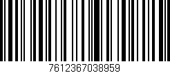 Código de barras (EAN, GTIN, SKU, ISBN): '7612367038959'