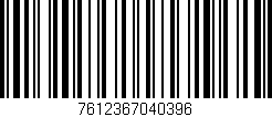Código de barras (EAN, GTIN, SKU, ISBN): '7612367040396'