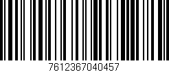 Código de barras (EAN, GTIN, SKU, ISBN): '7612367040457'
