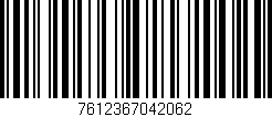 Código de barras (EAN, GTIN, SKU, ISBN): '7612367042062'