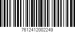 Código de barras (EAN, GTIN, SKU, ISBN): '7612412002249'