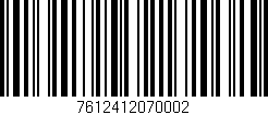 Código de barras (EAN, GTIN, SKU, ISBN): '7612412070002'