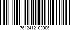 Código de barras (EAN, GTIN, SKU, ISBN): '7612412100006'