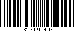 Código de barras (EAN, GTIN, SKU, ISBN): '7612412426007'