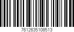 Código de barras (EAN, GTIN, SKU, ISBN): '7612635108513'