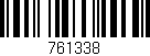 Código de barras (EAN, GTIN, SKU, ISBN): '761338'