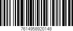 Código de barras (EAN, GTIN, SKU, ISBN): '7614958920148'