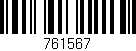 Código de barras (EAN, GTIN, SKU, ISBN): '761567'