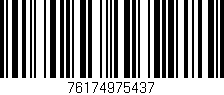 Código de barras (EAN, GTIN, SKU, ISBN): '76174975437'