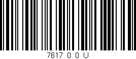 Código de barras (EAN, GTIN, SKU, ISBN): '7617_0_0_U'