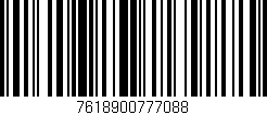 Código de barras (EAN, GTIN, SKU, ISBN): '7618900777088'
