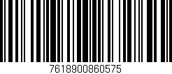 Código de barras (EAN, GTIN, SKU, ISBN): '7618900860575'