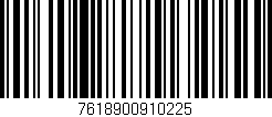 Código de barras (EAN, GTIN, SKU, ISBN): '7618900910225'