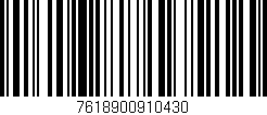 Código de barras (EAN, GTIN, SKU, ISBN): '7618900910430'