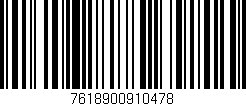 Código de barras (EAN, GTIN, SKU, ISBN): '7618900910478'