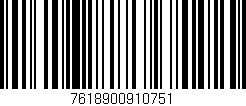 Código de barras (EAN, GTIN, SKU, ISBN): '7618900910751'