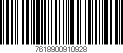 Código de barras (EAN, GTIN, SKU, ISBN): '7618900910928'