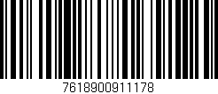 Código de barras (EAN, GTIN, SKU, ISBN): '7618900911178'
