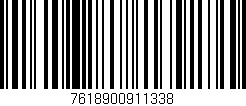 Código de barras (EAN, GTIN, SKU, ISBN): '7618900911338'