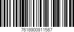 Código de barras (EAN, GTIN, SKU, ISBN): '7618900911567'