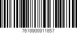 Código de barras (EAN, GTIN, SKU, ISBN): '7618900911857'