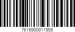 Código de barras (EAN, GTIN, SKU, ISBN): '7618900911956'