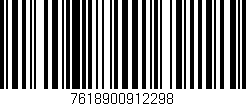 Código de barras (EAN, GTIN, SKU, ISBN): '7618900912298'