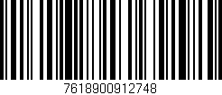 Código de barras (EAN, GTIN, SKU, ISBN): '7618900912748'