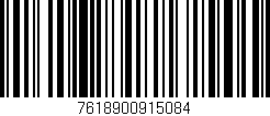 Código de barras (EAN, GTIN, SKU, ISBN): '7618900915084'