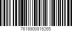Código de barras (EAN, GTIN, SKU, ISBN): '7618900916265'