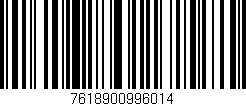 Código de barras (EAN, GTIN, SKU, ISBN): '7618900996014'