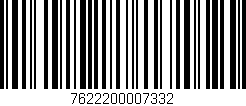 Código de barras (EAN, GTIN, SKU, ISBN): '7622200007332'