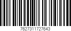 Código de barras (EAN, GTIN, SKU, ISBN): '7627311727643'