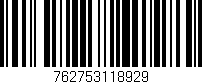 Código de barras (EAN, GTIN, SKU, ISBN): '762753118929'
