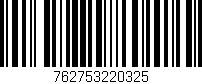 Código de barras (EAN, GTIN, SKU, ISBN): '762753220325'