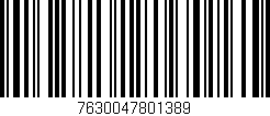 Código de barras (EAN, GTIN, SKU, ISBN): '7630047801389'