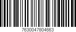 Código de barras (EAN, GTIN, SKU, ISBN): '7630047804663'
