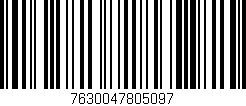 Código de barras (EAN, GTIN, SKU, ISBN): '7630047805097'