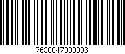 Código de barras (EAN, GTIN, SKU, ISBN): '7630047808036'